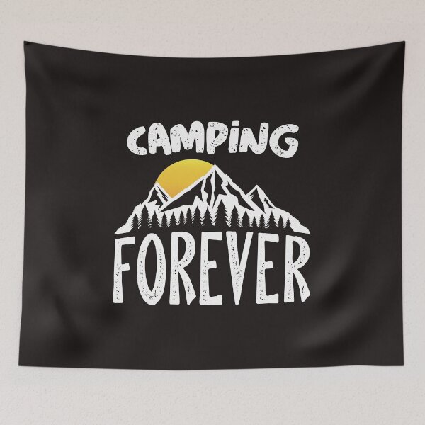 Item preview, CAMPING FOREVER, FOREST, SUN, MOUNTAINS designed and sold by DA-BRAND-DESIGN.
