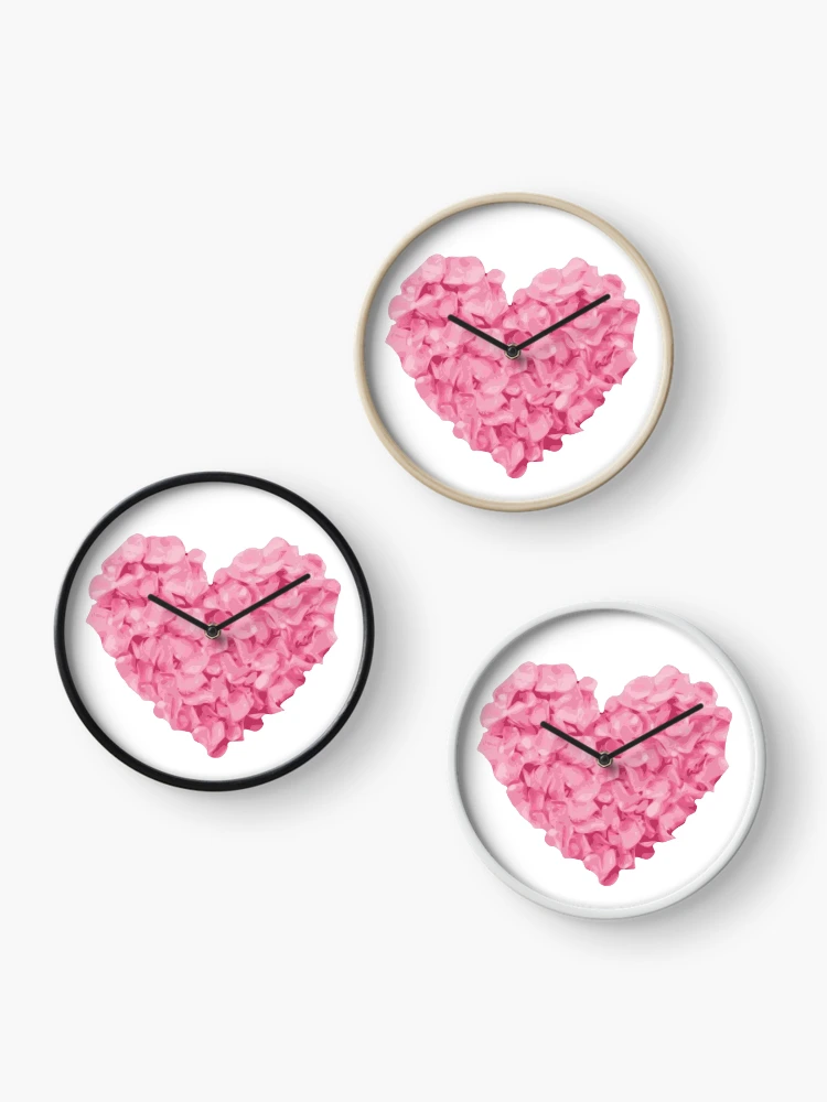 Thumbnail 3 of 4, Clock, HEART ROSES ! designed and sold by ARTY-creation.