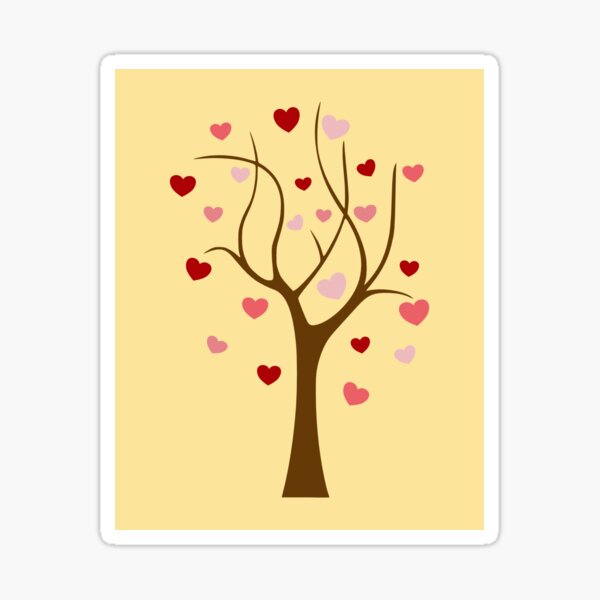 Heart Tree Sticker