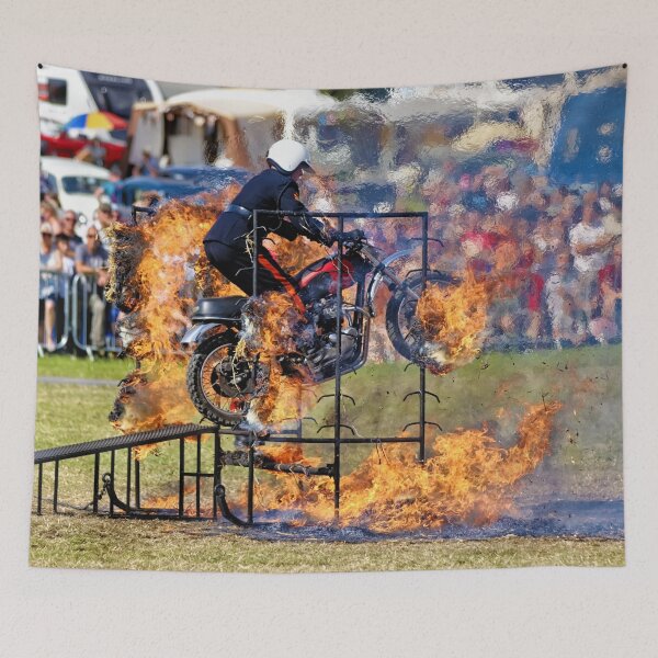 Item preview, The British Army, Royal Signals Motorcycle Display Team, The White Helmets designed and sold by Andy Harker.