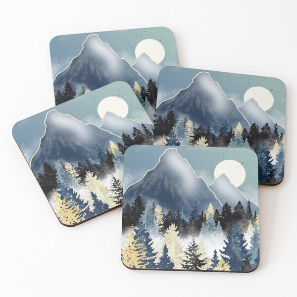 Item preview, mountains and pines designed and sold by Catherine  Milchard.