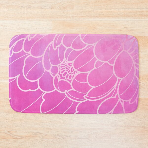 Item preview, pastel pink peony flower  japanese style, uneven pattern designed and sold by weilertsen.