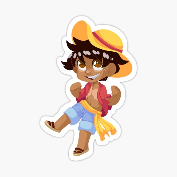 Luffy Chibi Stickers | Redbubble