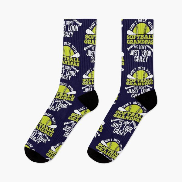 Item preview, Don't Mess With Softball Grandpas We Don't Just Look Crazy designed and sold by jaygo.
