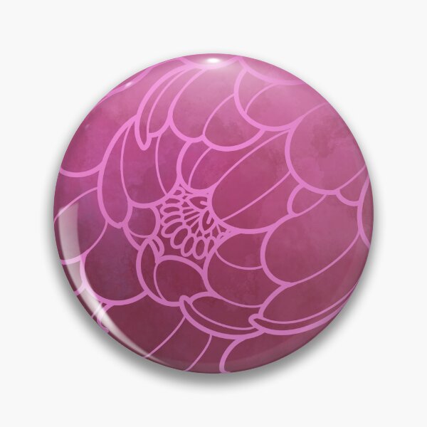 Item preview, flowy floral dark pink peony  designed and sold by weilertsen.