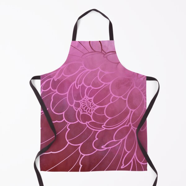 Item preview, flowy floral dark pink peony  designed and sold by weilertsen.