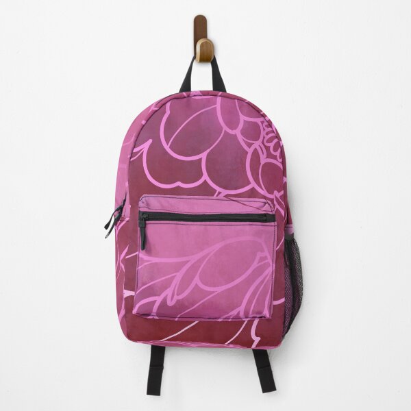 Item preview, flowy floral dark pink peony designed and sold by weilertsen.
