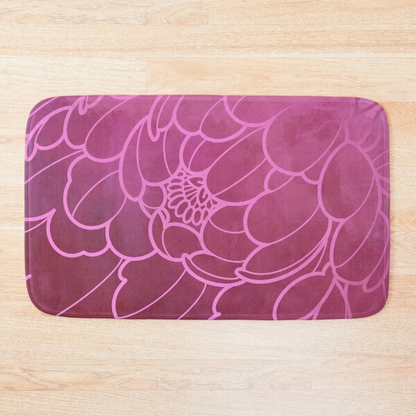 Item preview, flowy floral dark pink peony  designed and sold by weilertsen.
