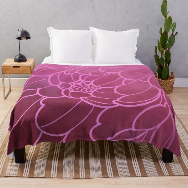 Item preview, flowy floral dark pink peony  designed and sold by weilertsen.