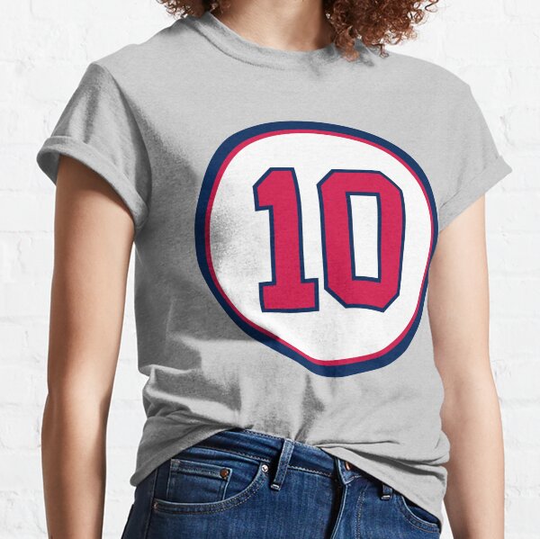 Chipper Jones #10 Atlanta Braves Black t-shirt Fathers Day Gift T-Shirt