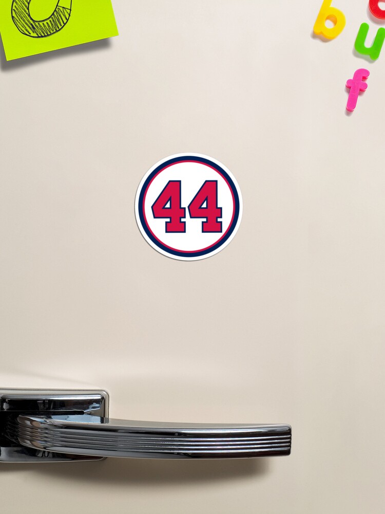Hank Aaron #44 Jersey Number Sticker for Sale by StickBall