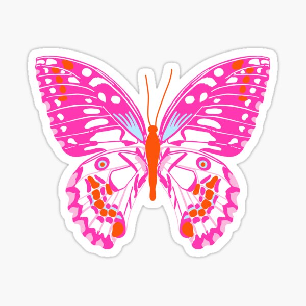 Preppy Butterfly Sticker