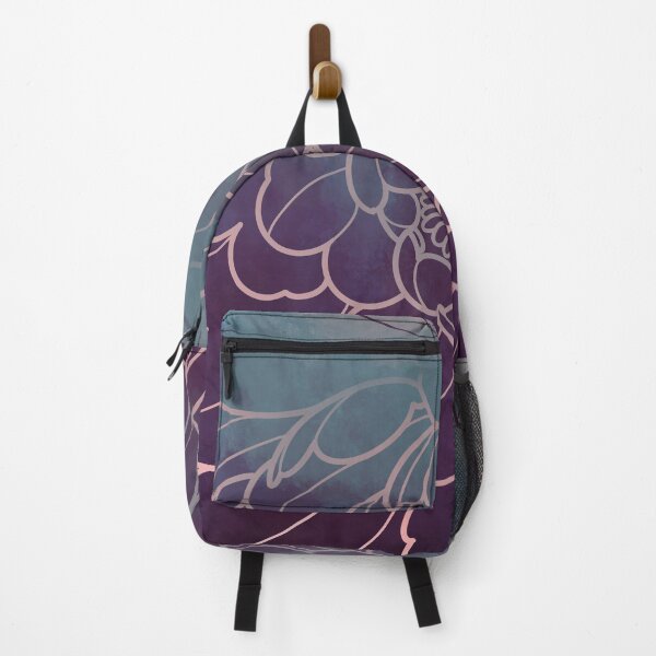 Item preview,  dark peony flower  japanese style, uneven pattern designed and sold by weilertsen.