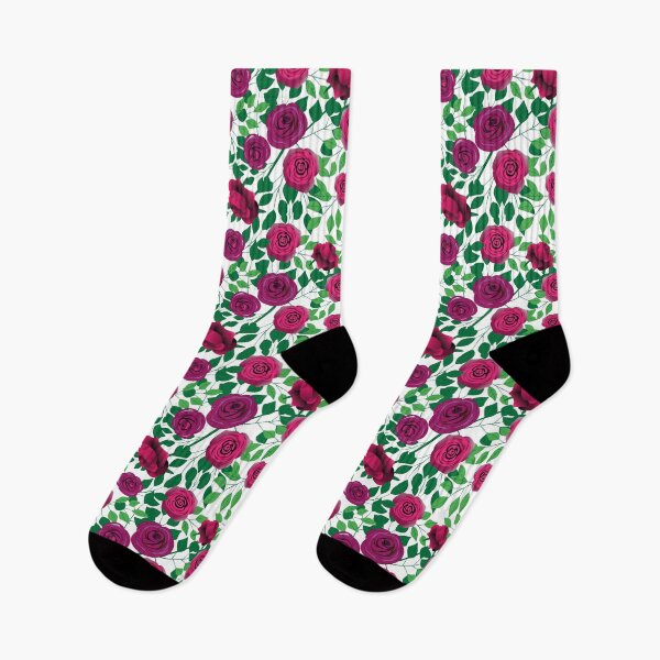 Item preview, Pink roses on white background. designed and sold by Natalya Alexandrou.