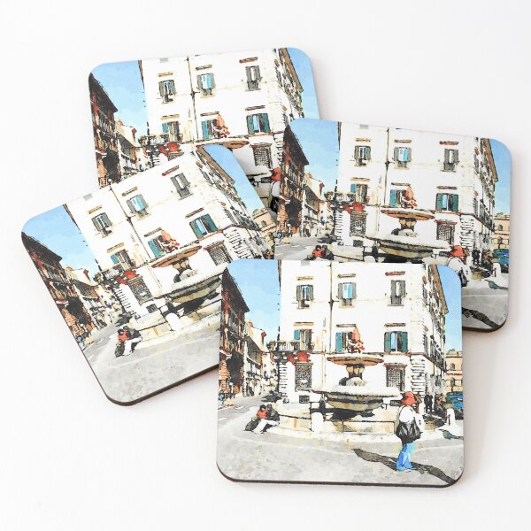 Item preview, Roma: square with fountain and building designed and sold by Giuseppe Cocco.