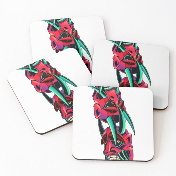 Item preview, DEMON mask sticker designed and sold by Clothmonster1.