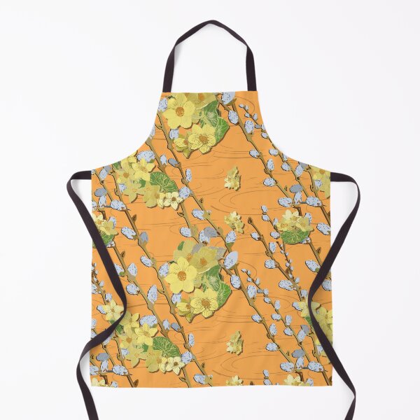 Item preview, Pussy Willows and Marsh Marigold diagonal - Marigold Background designed and sold by Eejee-SK.