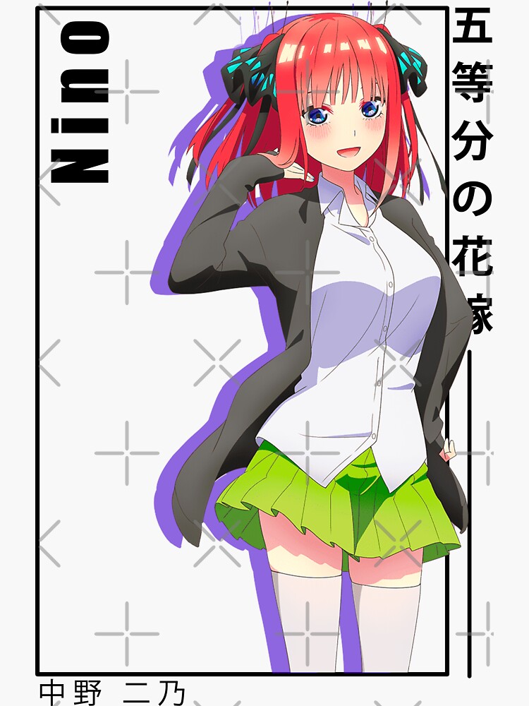 Nino Nakano - 5 toubun no Hanayome Sticker for Sale by ice-man7