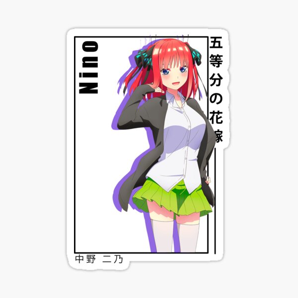 Nino Nakano - 5 toubun no Hanayome Sticker for Sale by ice-man7