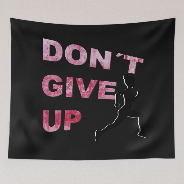 Item preview,  Don´t give up motivational quote pink and black design designed and sold by myseptember18th.