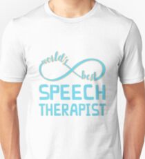 Aqua Infinity World's Best Speech Therapist Unisex T-Shirt