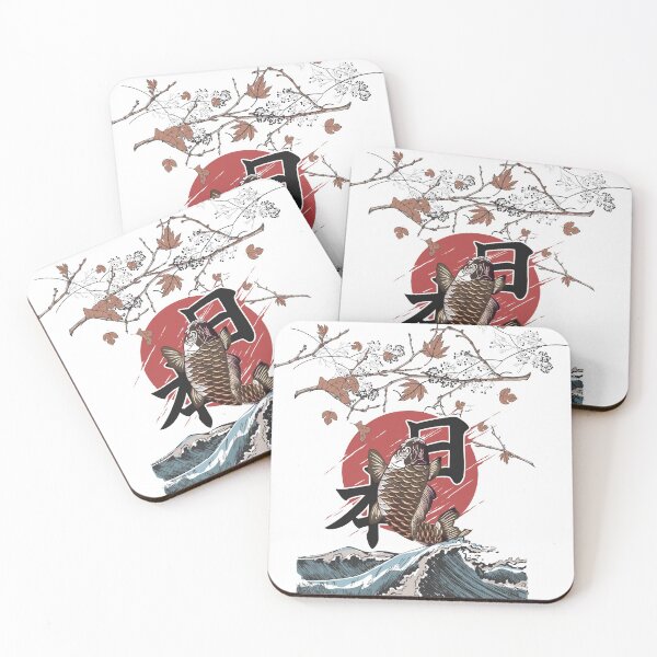 Item preview, Koi Fish Fly Over The Waves designed and sold by OnlyPrint20.