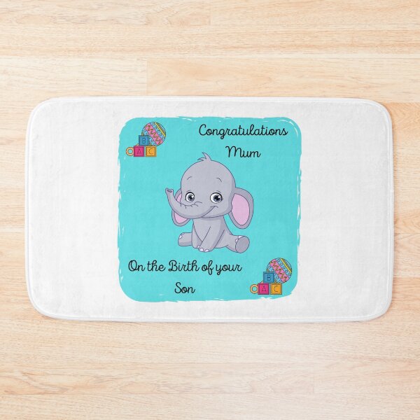 Item preview, Congrats Mum - Birth of Son designed and sold by CoyoteGifts.
