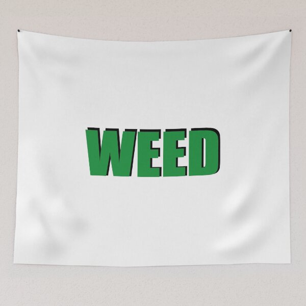 Item preview, CANNABIS TYPOGRAPHY WEED GREEN FOR STONER designed and sold by WeedHighLife.