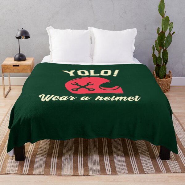 Item preview, YOLO, Wear a helmet designed and sold by BondsieDesigns.