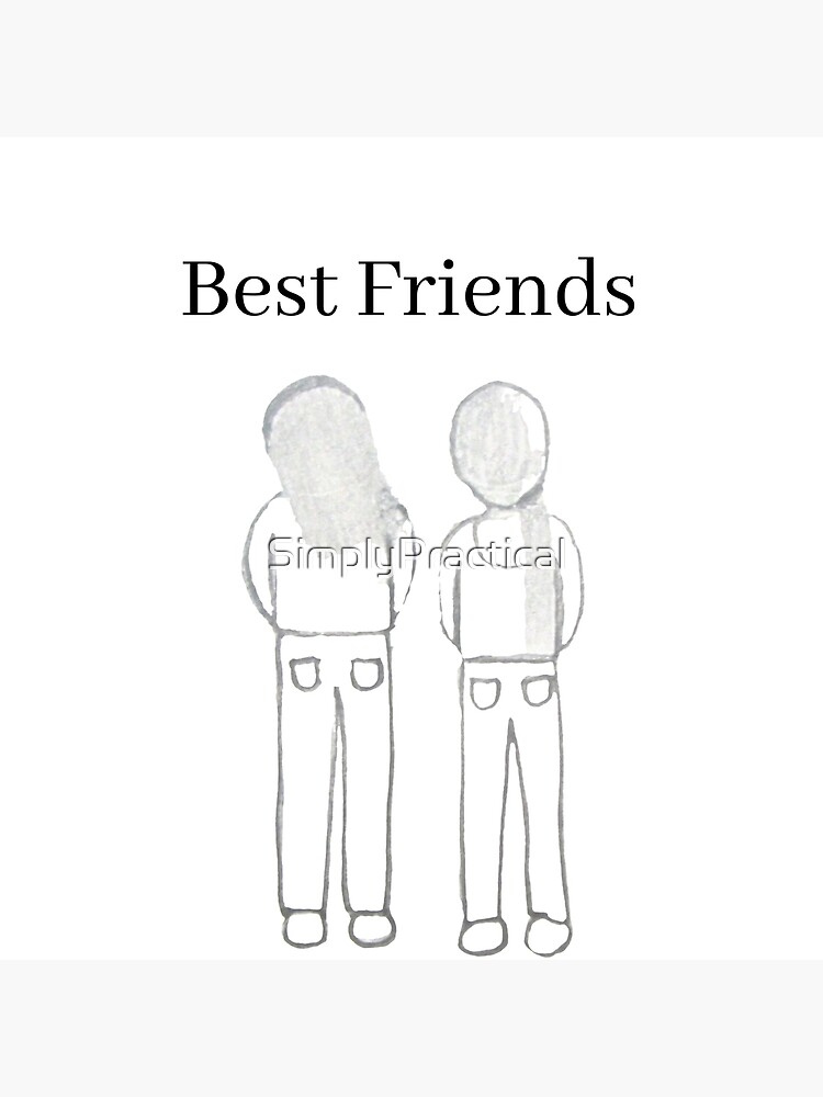 Friendship Day drawing with pencil sketch | Friendship drawing easy step by  step | BFF Drawing