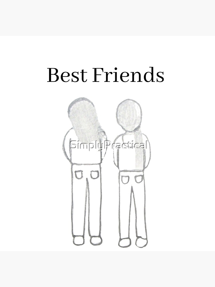 Buy Best Friends Hug, Girl Line Art, Friendship Drawing, Gift for Friend,  People Portrait, Friends Love Wall Art, Printable Poster, Minimal Art  Online in India - Etsy