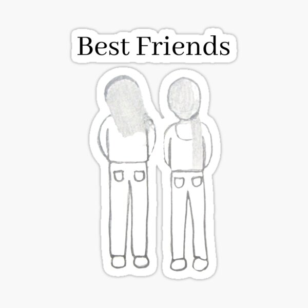 How to draw best friends easy step by step – Artofit