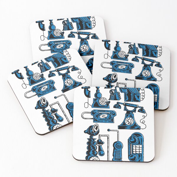 Item preview, Blue telephones designed and sold by Chrijo-Vid.