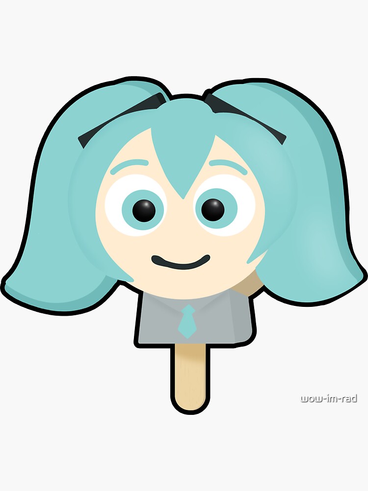 Hatsune Miku Sticker for Sale by hideawaymelon