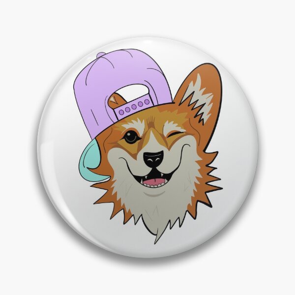 Item preview, Winking Corgi designed and sold by ArcherAshleyArt.