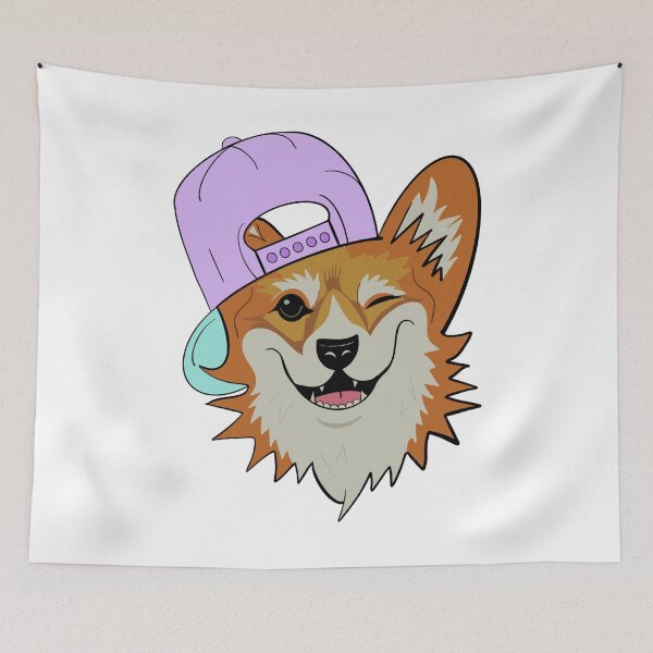 Item preview, Winking Corgi designed and sold by ArcherAshleyArt.