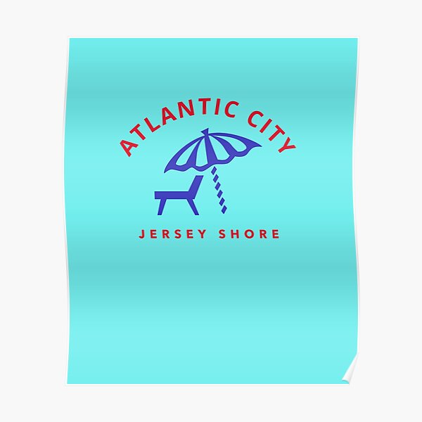 "Atlantic City Beach Chair" Poster by JerseyBoysTees Redbubble