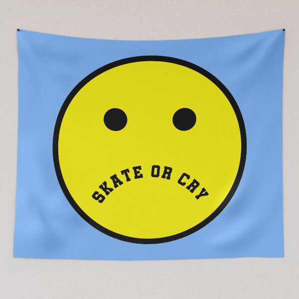 Item preview, Skate or Cry Sadface designed and sold by PseudoEnergy.