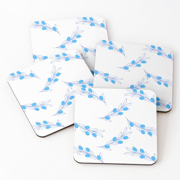 Item preview, Blue Greek Olive Branches designed and sold by esarantakos.