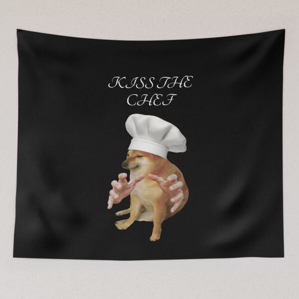 Item preview, Kiss Chef Cheems designed and sold by SciathDe.