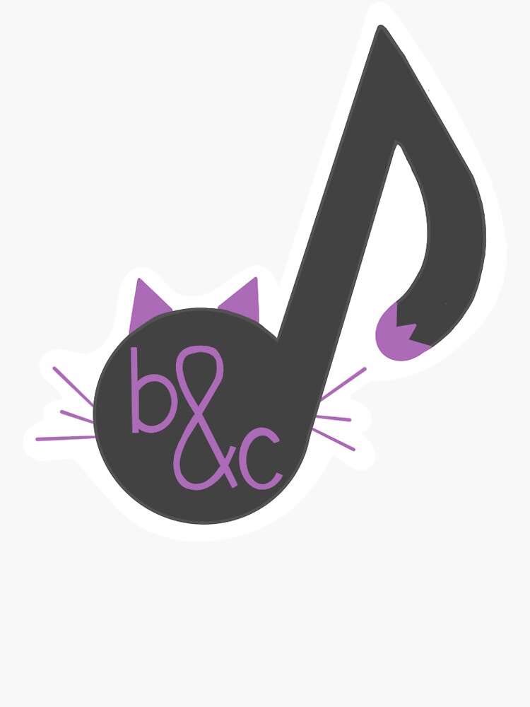 "Boots and Cats (Music Note)" Sticker for Sale by CampbellSharpe