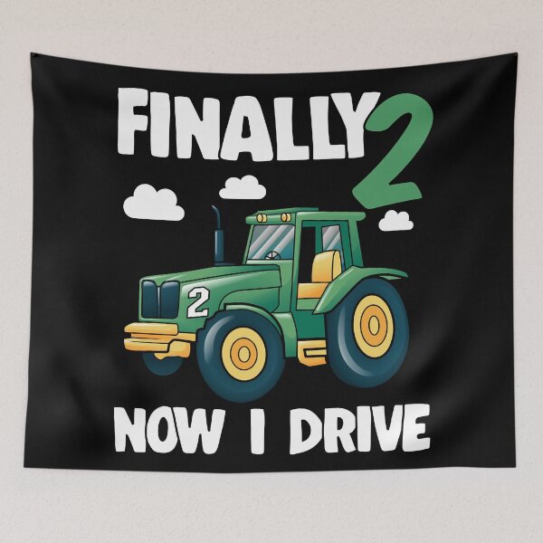 Item preview, Kids Finally 2 2nd Birthday Gift Boy Tractor designed and sold by Stronzi.