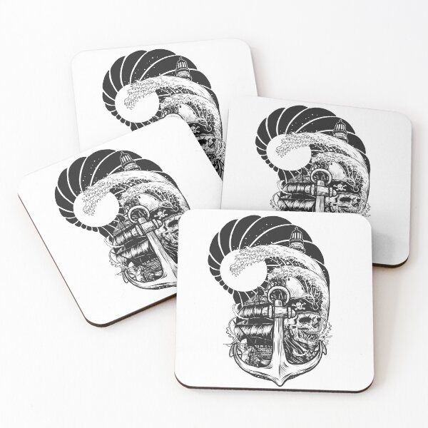 Item preview, Pirate Skull With Ship designed and sold by OnlyPrint20.