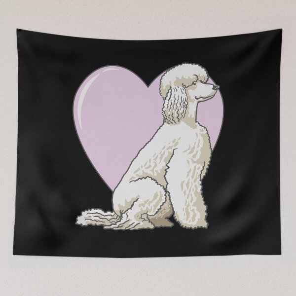 Artikelvorschau, Pudel Herz Caniche Pudel Liebhaber Design entworfen und verkauft von FalkDania.
