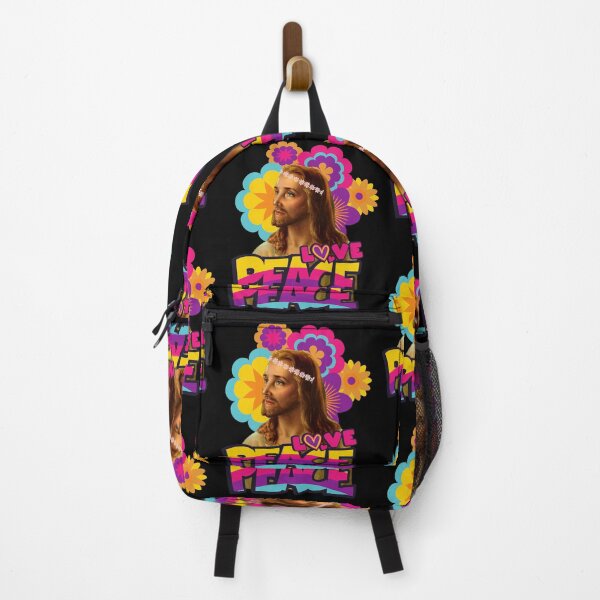 Item preview, Jesus Love and Peace Hippy Flower Vintage Retro Design designed and sold by Beluved.