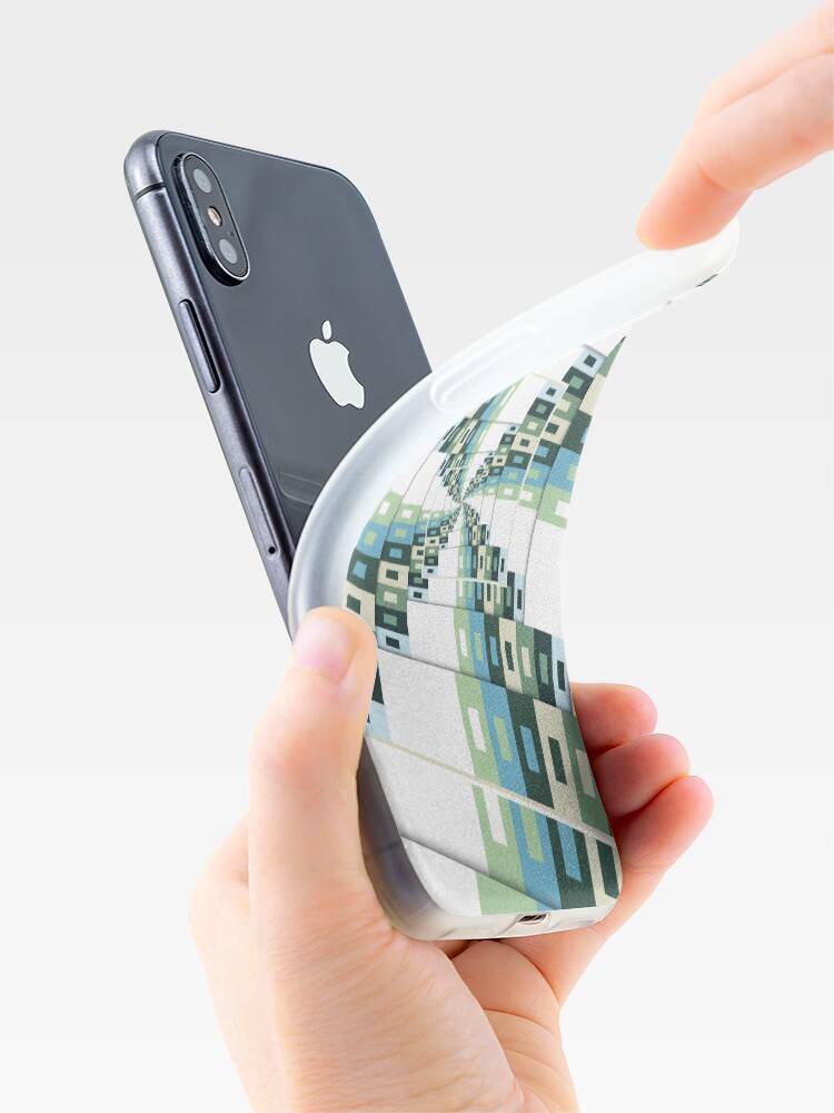 Alternate view of Retro Geometric Rotation iPhone Case & Cover