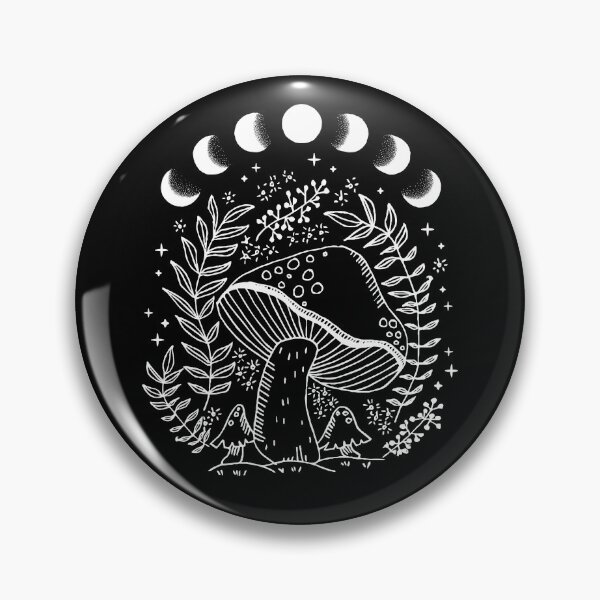 Item preview, Cottagecore Mushroom Fungi: Witchy Mycology Grunge, Fairycore Magic, Moonphase Goblincore Forest designed and sold by MinistryOfFrogs.
