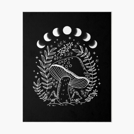 Mushroom Fungi Crystals: Cottagecore Goth Witchy Mycology, Vintage