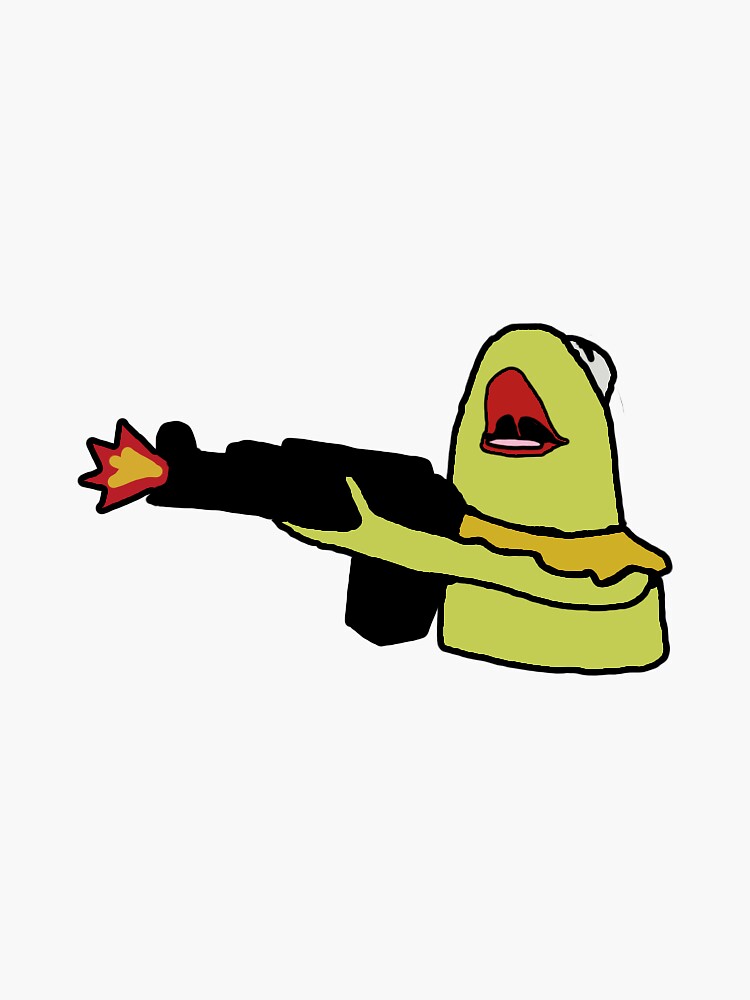 "Kermit with AK47" Sticker for Sale by TheG1zzard Redbubble