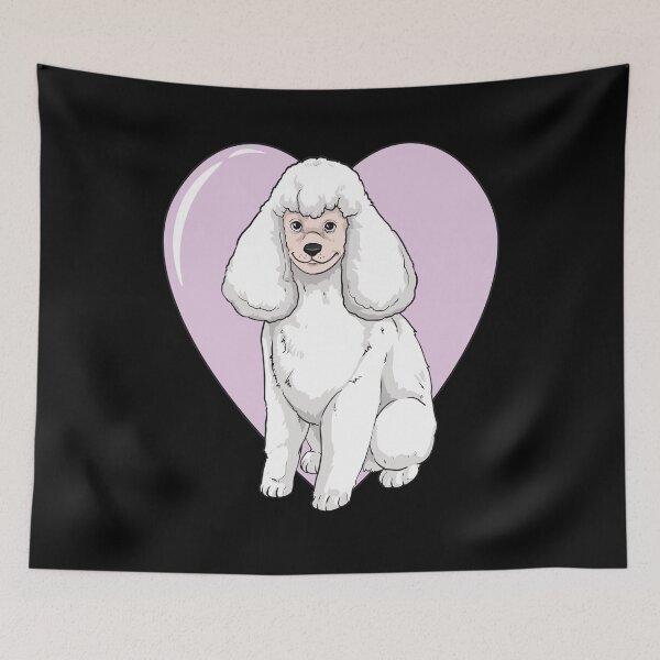 Artikelvorschau, Pudel Herz Caniche Pudel Liebhaber Design entworfen und verkauft von FalkDania.